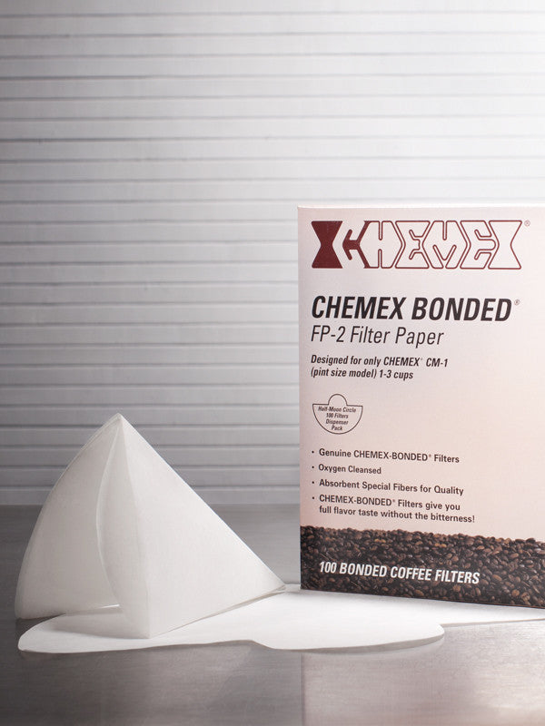 Chemex | Unfolded Half Moon Filters - Cafuné Boutique Chemex | Unfolded Half Moon Filters - Cafuné Boutique