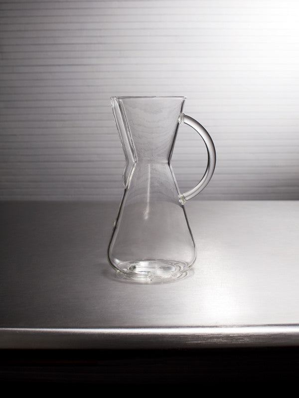 Small Machine Made Glass Handle Coffee Brewer
